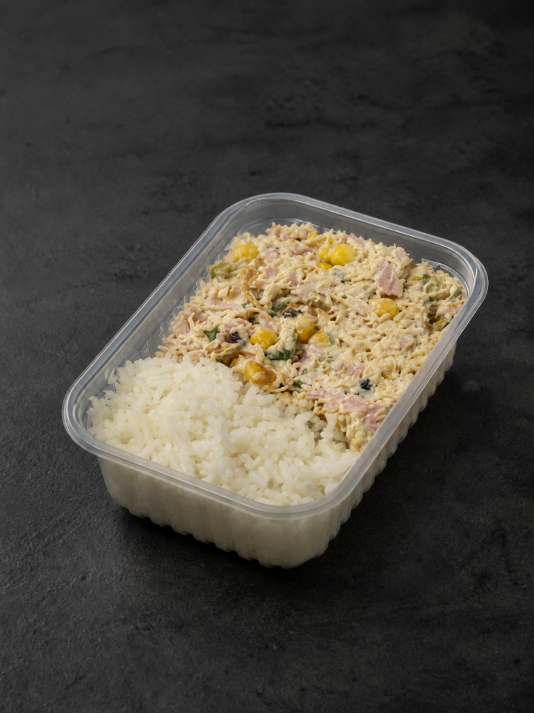 Arroz branco e Salpicão P