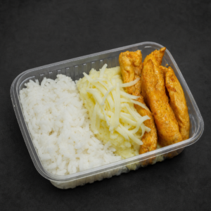 Arroz Branco, Frango e Purê P